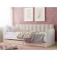 Кровать Банни НМ 041.38 фасад Бисквит с мягкой спинкой бали