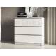 Комод 800 3 ящика Челси Графит белый