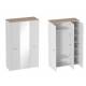 Шкаф трехдверный Гавана Белый матовый