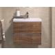 Тумба под раковину Mondi 600-0-2 Madera Classica Slim навесная акация темная