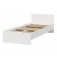 Кровать 900 Денвер Белый с настилом