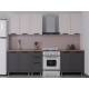 Кухонный гарнитур Лилия 2000 мм Кашемир/Сталь