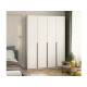 Шкаф 4-хстворчатый с доводчиками Лион белый