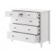 Комод 5 ящиков Никеа белый