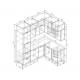 Кухонный гарнитур Меренга 2200х1700 МДФ