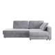 Диван угловой Бостон Onix 13 темно-серый