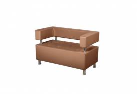 Диван 2 местный Райли коричневый