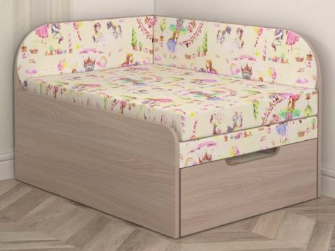 Диван детский раскладной Малютка Принцесски