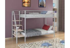 Двухъярусная кровать Толедо серый/молочный