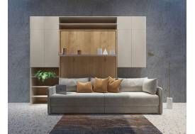 Гостиная трансформер Лайт в стандарте с кроватью 1600