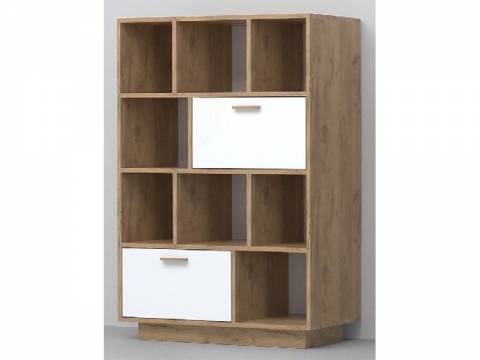 Комод Эго К-1 2 ящика белый глянец цоколь