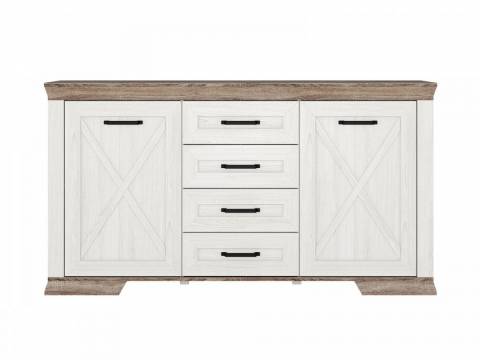 Комод KOM2D4S Марсель ясень снежный