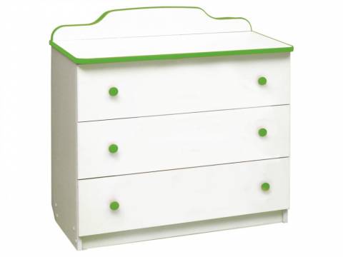 Комод с тремя ящиками Радуга лайм