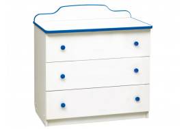 Комод с тремя ящиками Радуга синий