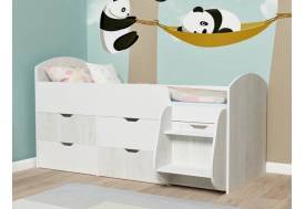 Кровать Малыш-7 Винтербер-Белое дерево