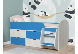 Кровать Малыш-7 Винтербер-Голубой