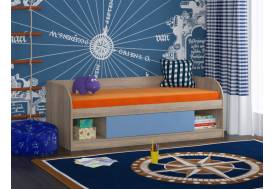 Кровать Соня 4 сонома-голубой