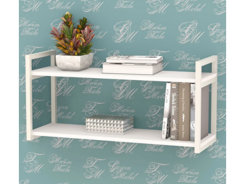 Полка металлическая ЛОФТ-1 Белый/белый глянец