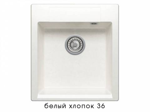 Мойка Polygran Argo-460 Белый хлопок 36