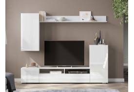 Гостиная МГС 4 Белый/Белый глянец