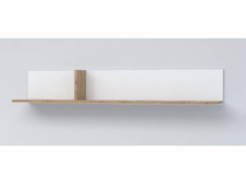 Полка навесная Эго Пл-2 белый глянец