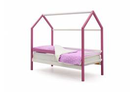 Кровать-домик Svogen с бортиком лаванда-белый