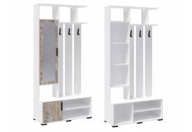 Прихожая Бриз 1000 центр белый/дуб юкон