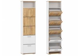 Тумба для обуви Санти НМ 013.26 Белый/Дуб Крафт Золотой