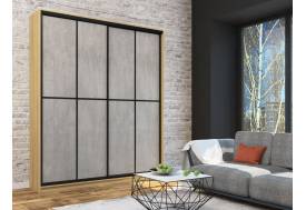 Шкаф-купе Лофт Шк20-60 2000 глубина 600 фасад МДФ бетон +