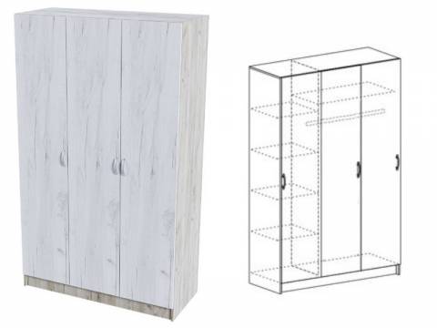 Шкаф 3-х створчатый Бася ШК 557 Крафт