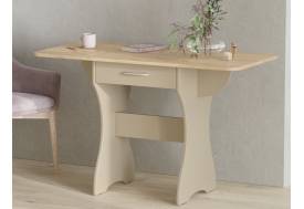 Стол раскладной обеденный с ящиком 6-02.120 Дуб Крафт Золотой