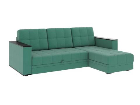 Диван угловой Атлант без столика велюр Neo 23 грин зеленый