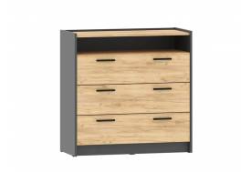 Комод Оттавия НМ 011.04 Антрацит