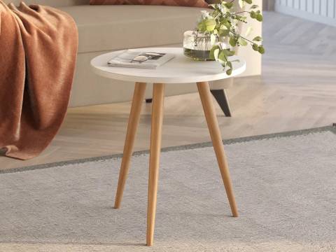 Стол журнальный Сфера Белый снег