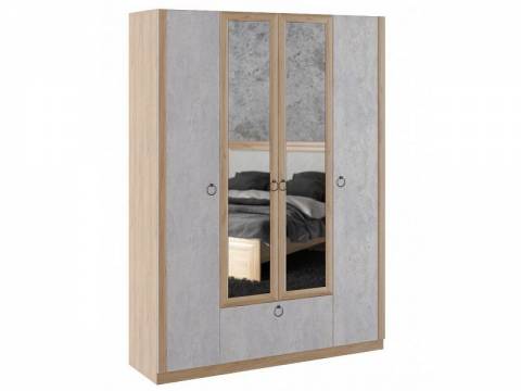 Шкаф четырехстворчатый Глэдис М24 Дуб золото