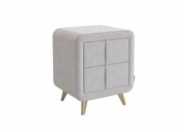 Тумба прикроватная Софи 2 галька велюр