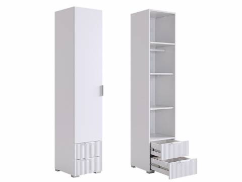 Шкаф однодверный 107.01 Зефир белый