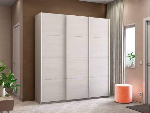 Шкаф-купе Прайм 3-х дверный 1800 три ДСП Ясень Анкор Светлый