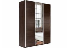 Шкаф-купе Прайм 3-х дверный 2100 ДСП/зеркало/ДСП Венге