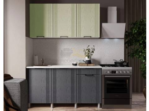 Кухня Вандт 1500 МДФ Айвори/Лунный Кратер без столешницы