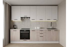 Кухонный гарнитур Демо 3000 (верх 950 мм) низ МДФ