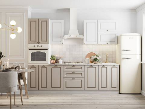 Кухонный гарнитур Альберо беж 2600 мм