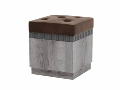 Пуфик на цоколе Ольга 3 дуб делано