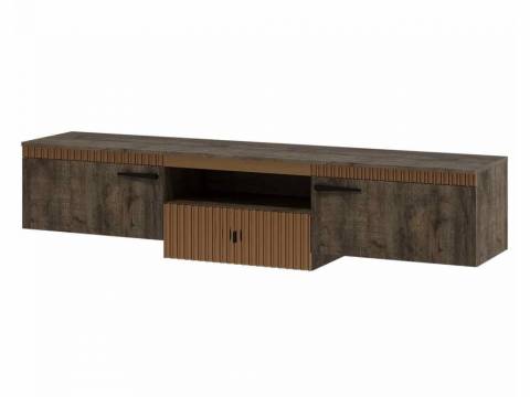 Тумба ТВ №1 подвесная на кронштейне Ольга 3 дуб коми