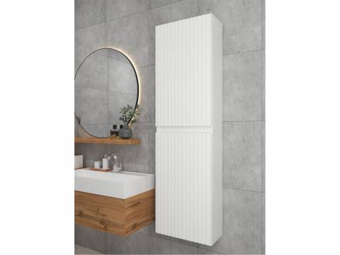 Шкаф пенал навесной для ванной комнаты и туалета MH11-MA