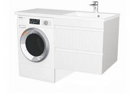 Тумба Куба Риф 57 подвесная 2 ящика раковина под Marshall 120 правая