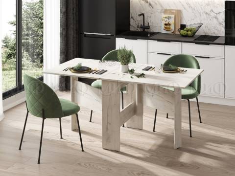 Стол книжка Дуб Крафт Белый