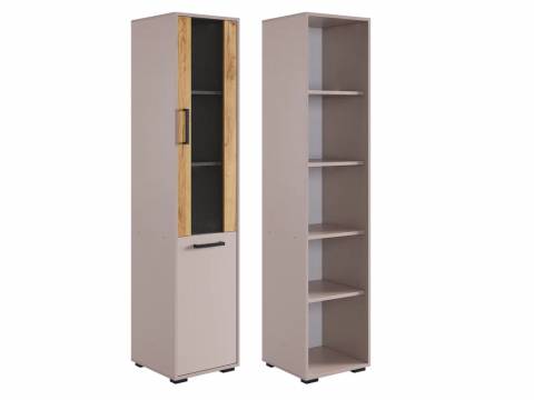 Стеллаж Лайт-2 кашемир/дуб крафт золотой