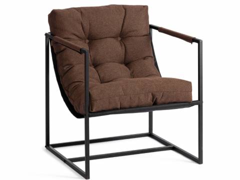 Кресло Charli Чарли рогожка коричневый