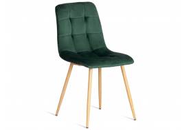 Стул Chilly mod. 7094-1 темно-зеленый/натуральный